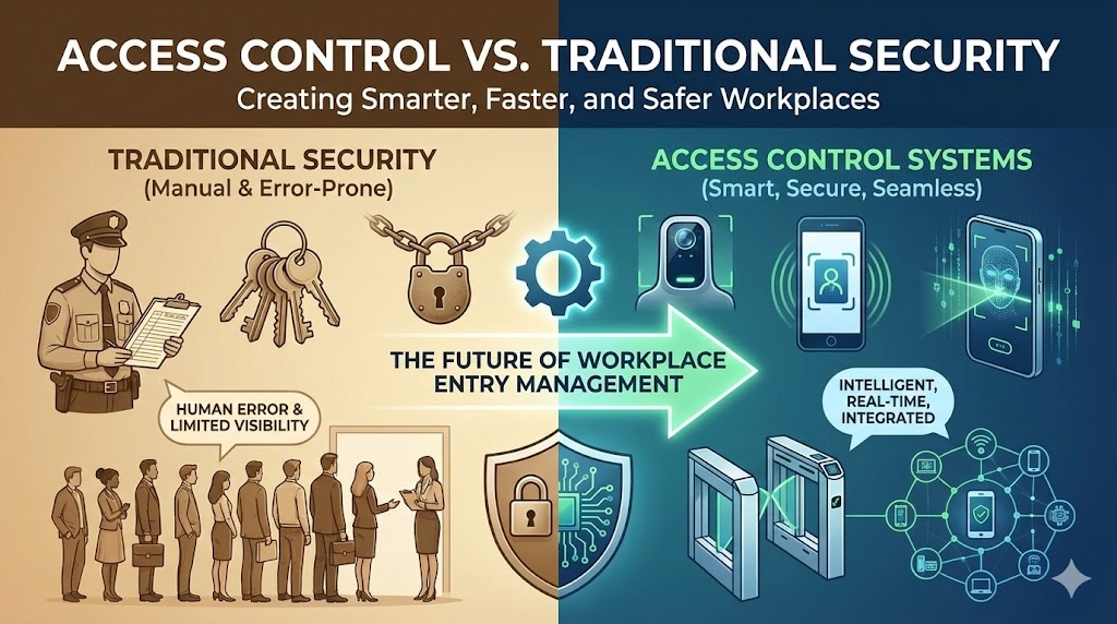Access Control vs. Traditional Security: The Future of Workplace Entry Management
